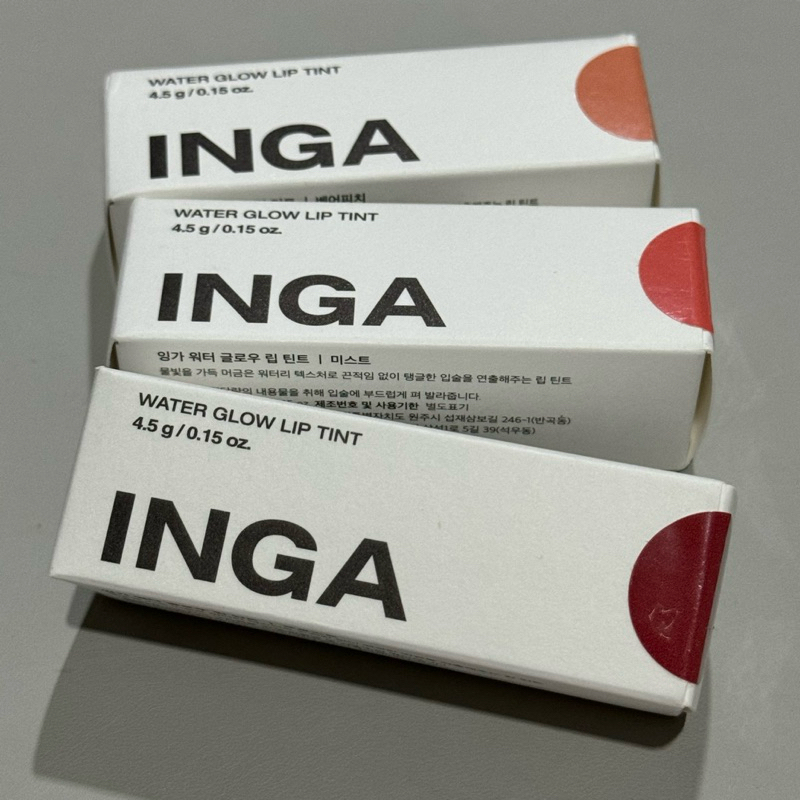 Inga Glassy Water Glow Lip Tint ( 13 สี ) ของแท้ พร้อมส่ง