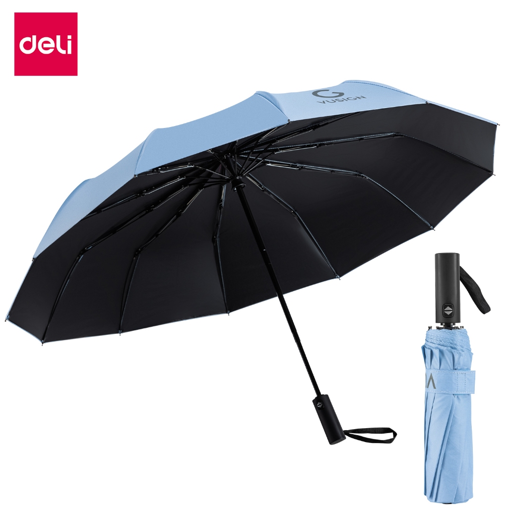 Deli ร่ม กันแดดกันฝน ร่มพับ ร่มพกพา ป้องกัน UV  เนื้อผ้ากันน้ำ ขนาดเล็ก กะทัดรัด พกพาง่าย น้ำหนักเบา Umbrella
