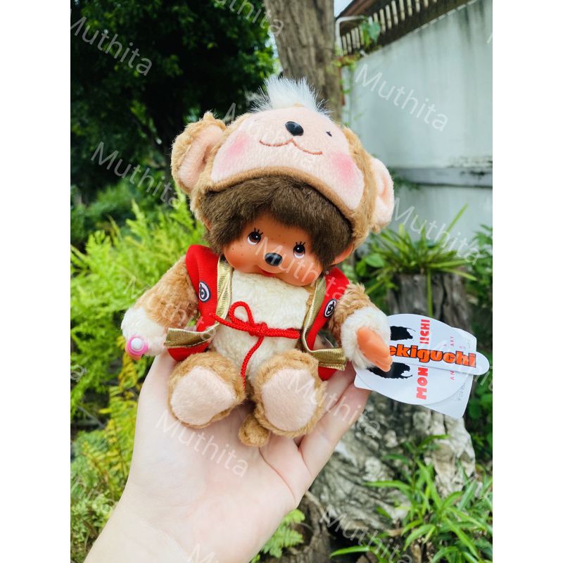 New witg tag Monkey Year Monchhichi Doll