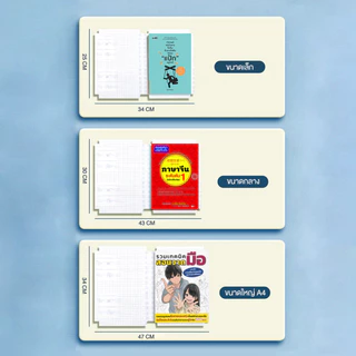 Aimilo สติ๊กเกอร์ห่อปกหนังสือ(10แผ่นต่อ1ห่อ) พลาสติกใสเคลือบปกหนังสือ 3ไซส์ กันน้ำ กันปกยับ ถนอมหนังสือ