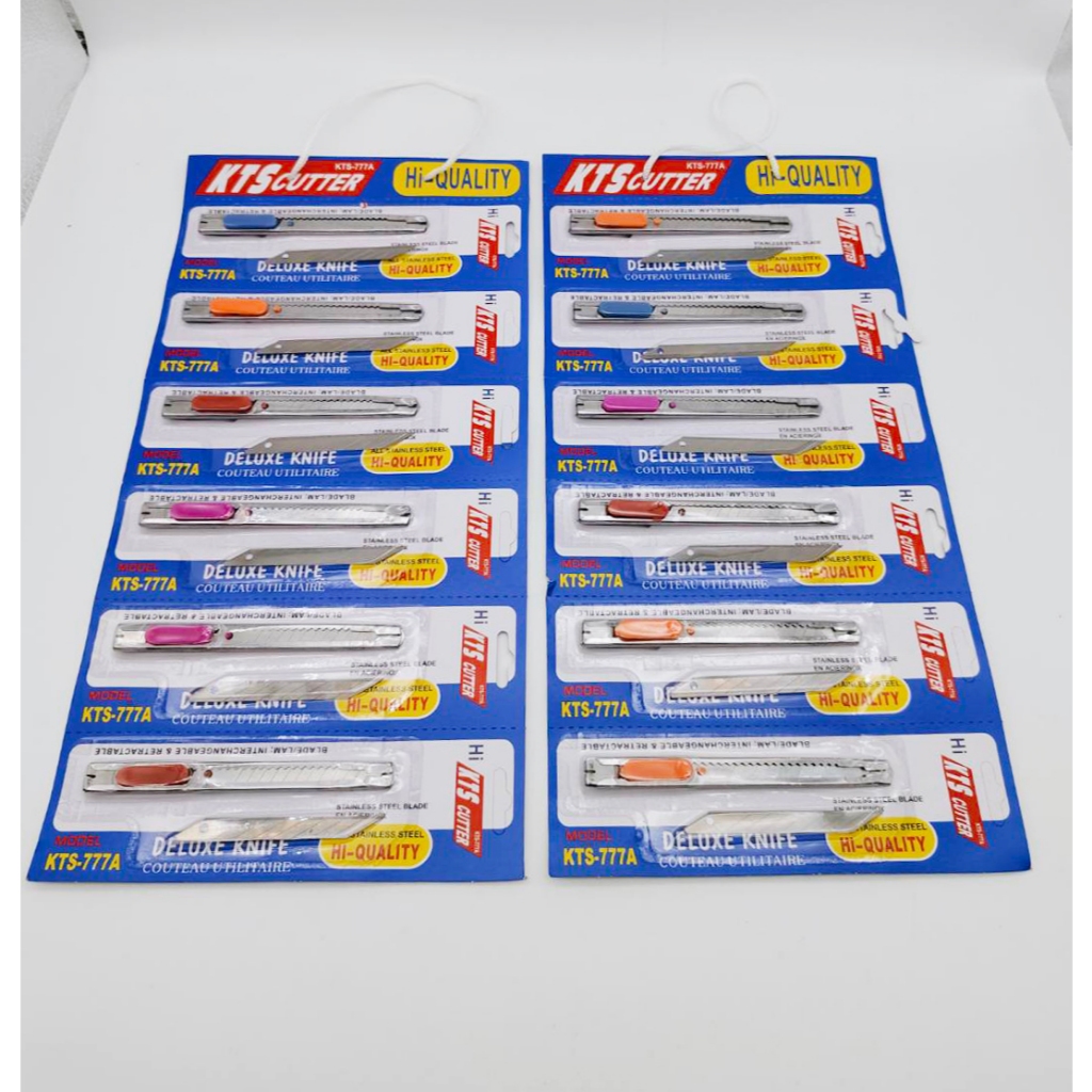 🔥แพ็ค 6 ชิ้น🔥มีดคัตเตอร์ 777A ขนาดเล็ก แถมฟรีใบมีด เครื่องใช้สำนักงาน โรงเรียน