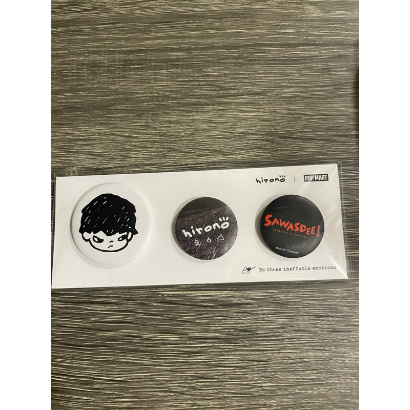 Popmart Hirono เข็มกลัด Hirono Bangkok Art exhibition