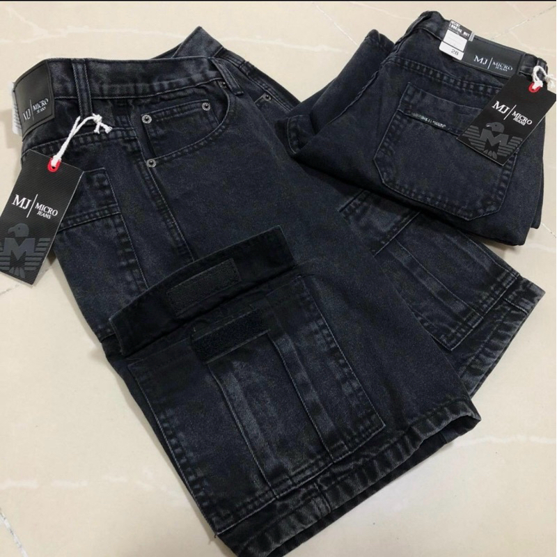 กางเกงคาร์โก้ขาสั้น6กระเป๋า