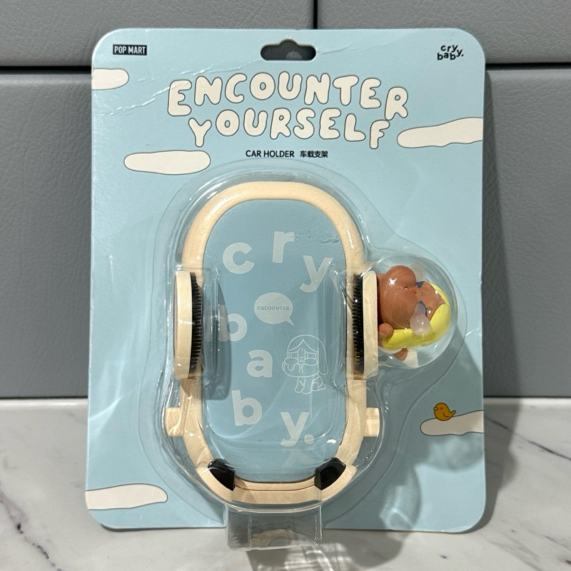 โค้ดลด30%(พร้อมส่งในไทย) ที่วางโทรศัพท์ในรถ CRYBABY Encounter Yourself Series-Car Holder POP MART