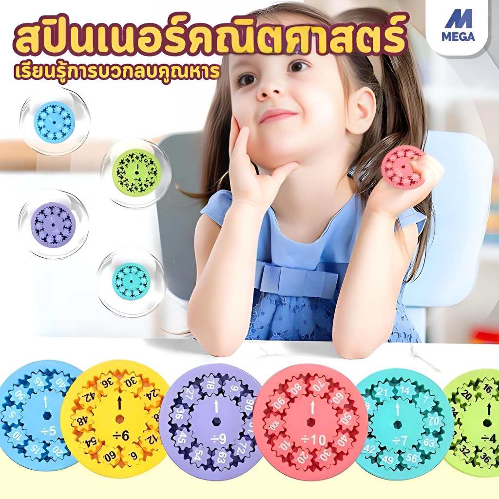 คณิตศาสตร์ Fidget Spinner ของเล่นการเรียนรู้เลขคณิตเครื่องมือบวกลบ math fidget spinners ความเครียดบรรเทานักเรียนการศึ