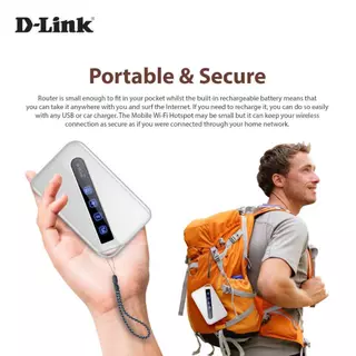 D-Link DWR-930M Mobile Router(ไวไฟพกพา) 4G AX300 แบตเตอรี่ 3000mAh