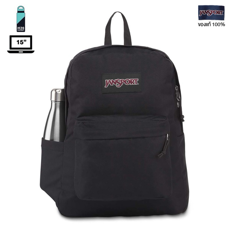 ✅พร้อมส่ง ✅รุ่นพลัสมาอีกขนาด JanSport รุ่น SUPERBREAK PLUS -กระเป๋าเป้ Laptop 15 นิ้ว สะพายหลัง นักเ