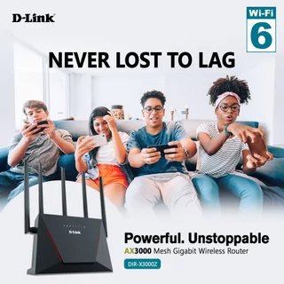 D-Link DIR-X3000Z Mesh Router(เราเตอร์) Wi-Fi 6 AX3000