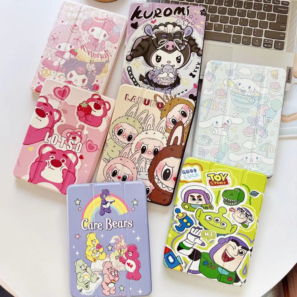เคสไอแพด เคสไอแพดลายการ์ตูนใส่ปากาได้ สินค้าพร้อมส่งรุ่นไอแพดmini 12345 Air12/3/4/5 gen5/6/7/8/9/10p