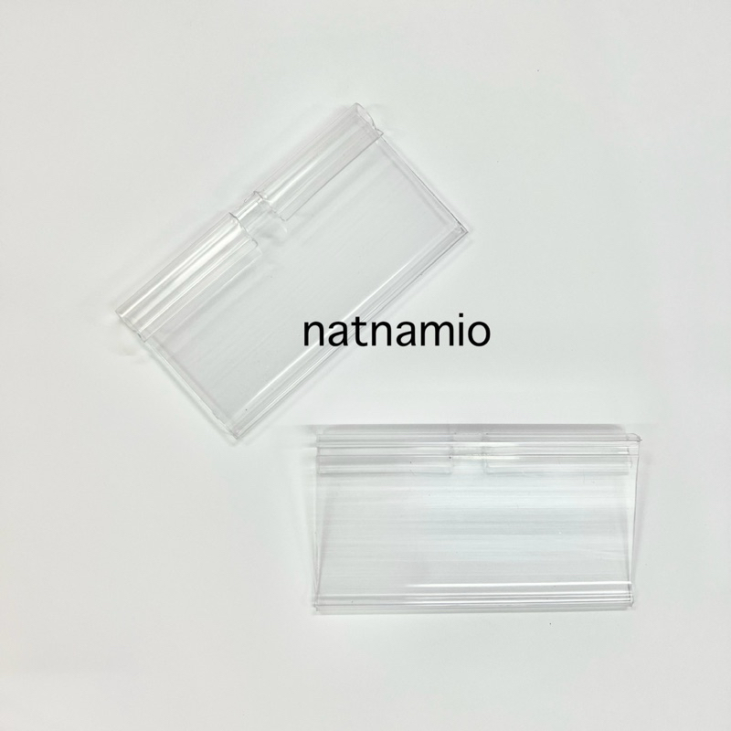 เฉพาะป้ายหน้าฮุกแบบใส ป้ายพลาสติก ป้ายบอกราคา ป้ายราคา แพค10อัน รหัสHUK016