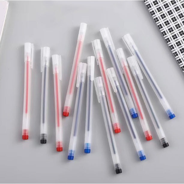 [ไส้ใหญ่] ปากกาเจล แบบเรียบ S0331 เท่ๆ หมึกเยอะสุดคุ้ม แบบปลอก ขนาด 0.5mm มี3สีให้เลือก ปากกา