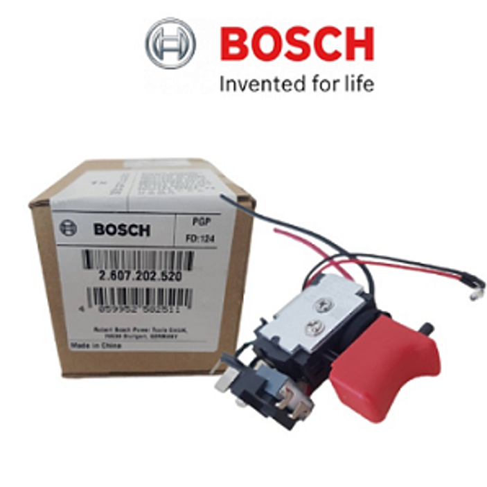 BOSCH อะไหล่สวิตซ์สว่านไร้สาย GEN3 รุ่น 2607202520 ใช่งานกับรุ่น GSR120-Li / GSB120-Li ของแท้100%