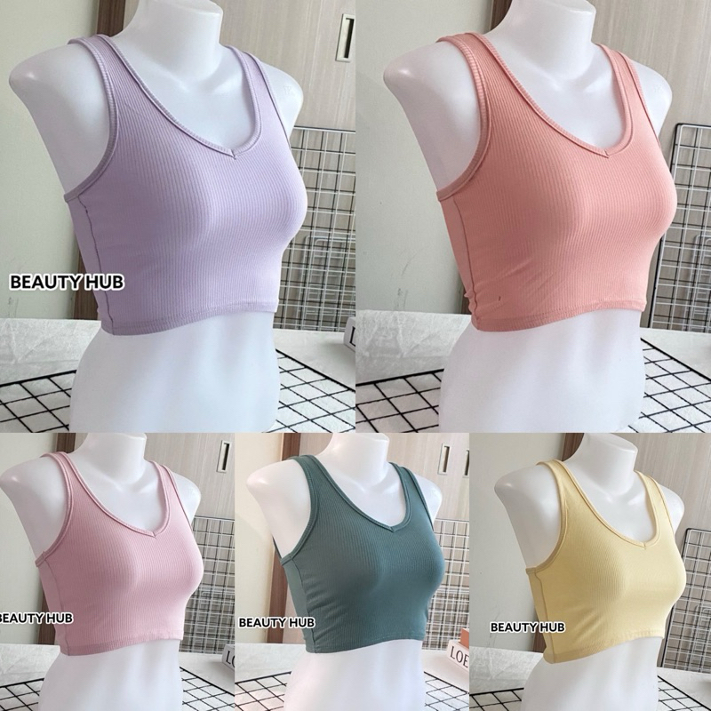 [072] เสื้อกล้ามครอป เสื้อผ้าแฟชั่นผู้หญิง เสื้อครอป ภาพถ่ายสินค้าจากงานขายจริง