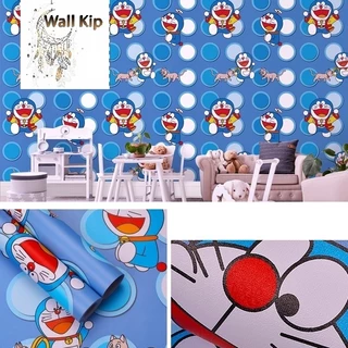 (ส่งด่วน มีโค้ดลด) Wall Kip วอลเปเปอร์ โดเรม่อน ติดผนัง สติ๊กเกอร์ มีกาวในตัว ติดเองได้