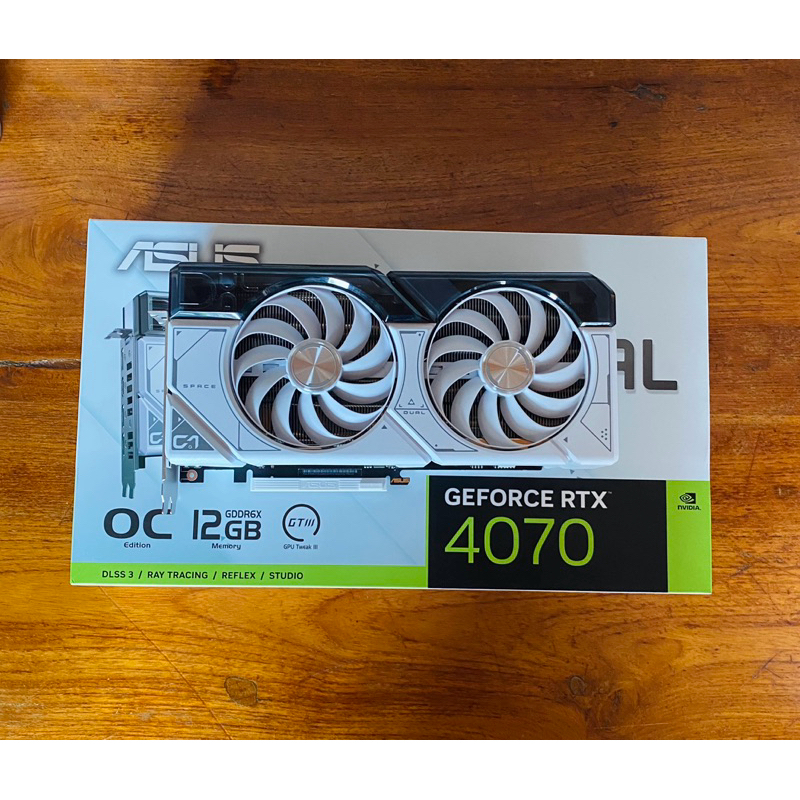 ASUS DUAL RTX4070 O12G WHITE ประกัน INGRAM+ASUS 26/11/2569