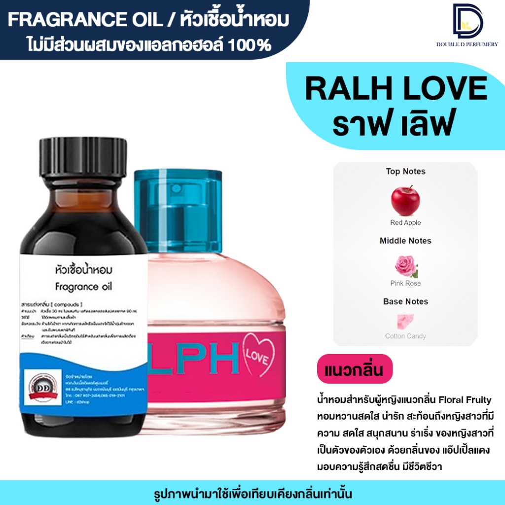 หัวเชื้อน้ำหอม กลิ่น ราฟเลิฟ (RAPH LOVE)