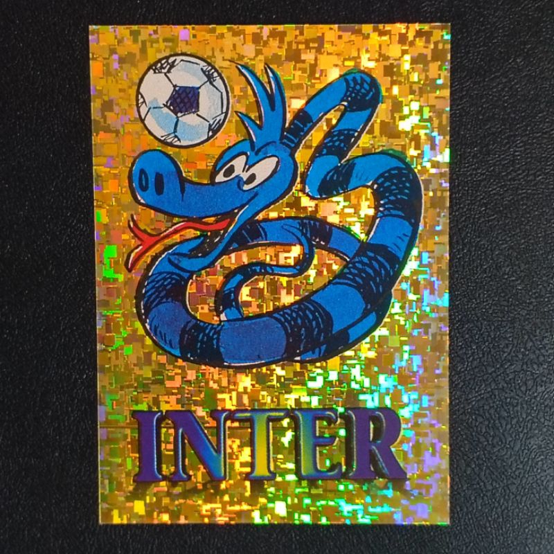การ์ดสติ๊กเกอร์ฟุตบอล กัลโซ่ ซีเรียอา อิตาลี FOIL MASCOT PANINI CALCIO 1996-1997 SOCCER STICKER CARD
