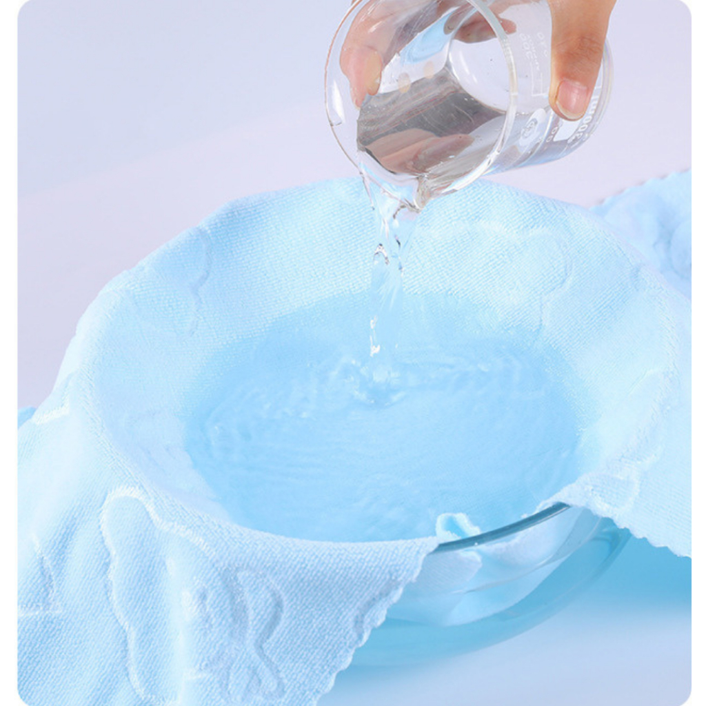 ผ้าขนหนู เช็ดหน้า เช็ดผม ลายหมี ผ้าเช็ดหน้านาโน(30 x 60 ซม.)  ผ้าเอนกประสงค์ รหัส 608 - รูปที่ 4