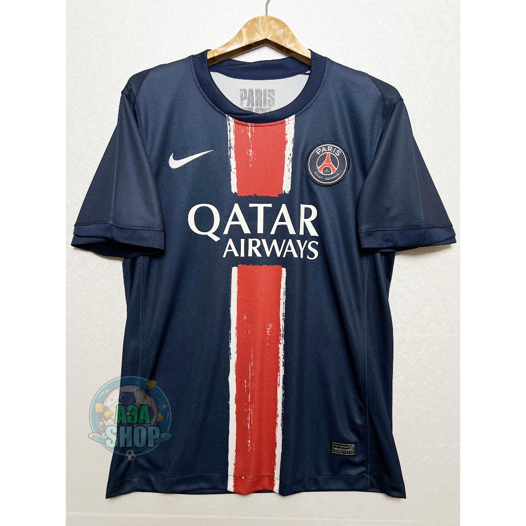 เสื้อบอล ปารีส ใหม่2024-2025 เนื้อผ้าโพลีเอสเตอร์ เกรดแฟนบอล AAA
