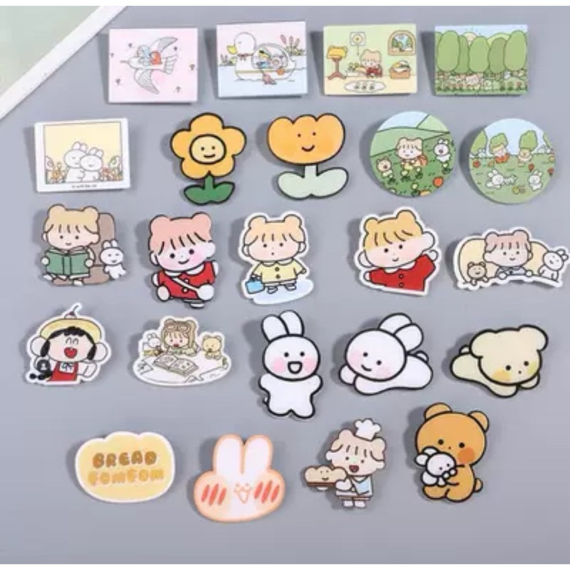 เข็มกลัดอะคริลิค รูปการ์ตูนหัวใจน่ารัก ขนาดเล็ก เครื่องประดับ สําหรับเด็กผู้หญิง  ของแจก ของแถม