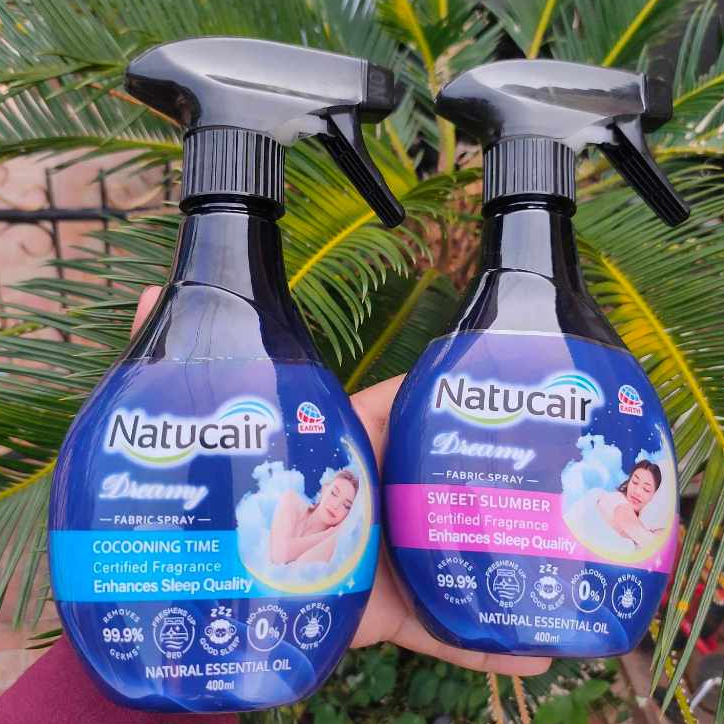 Natucair Dreamy สูตรช่วยหลับสบายสเปรย์ฆ่าเชื้อ แบคทีเรีย กำจัดไรฝุ่น 99.9%(ขนาด400ml)
