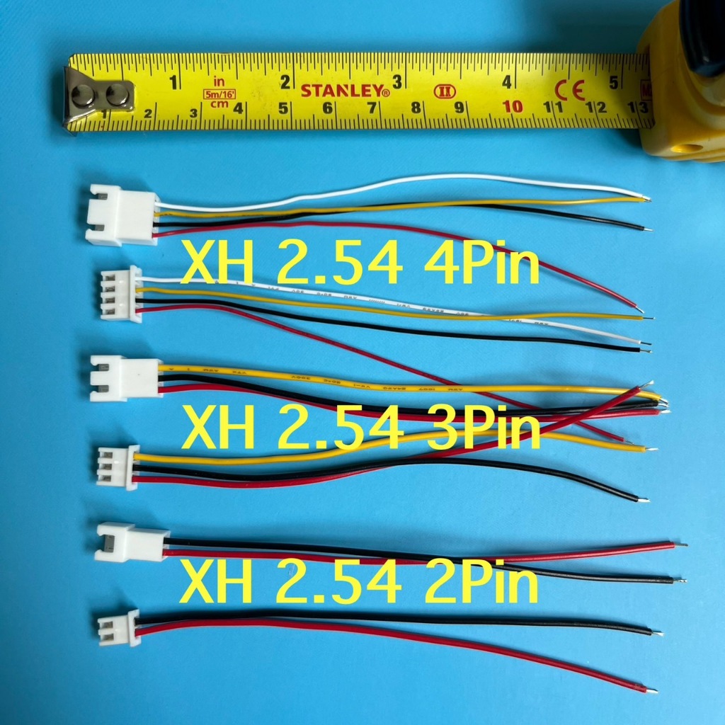 หัวเชื่อมต่อสายไฟชนิด XH2.54 มีให้เลือก3แบบ 2Pin ,3Pin ,4Pin ตัวผู้หรือตัวเมีย