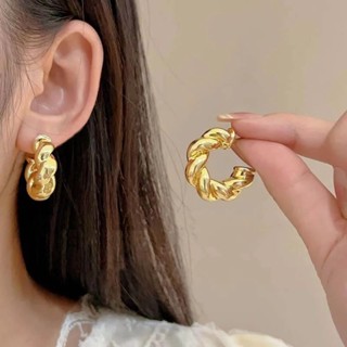 ต่างหูแฟชั่นแบบเจาะหูหรูหราเบาๆ