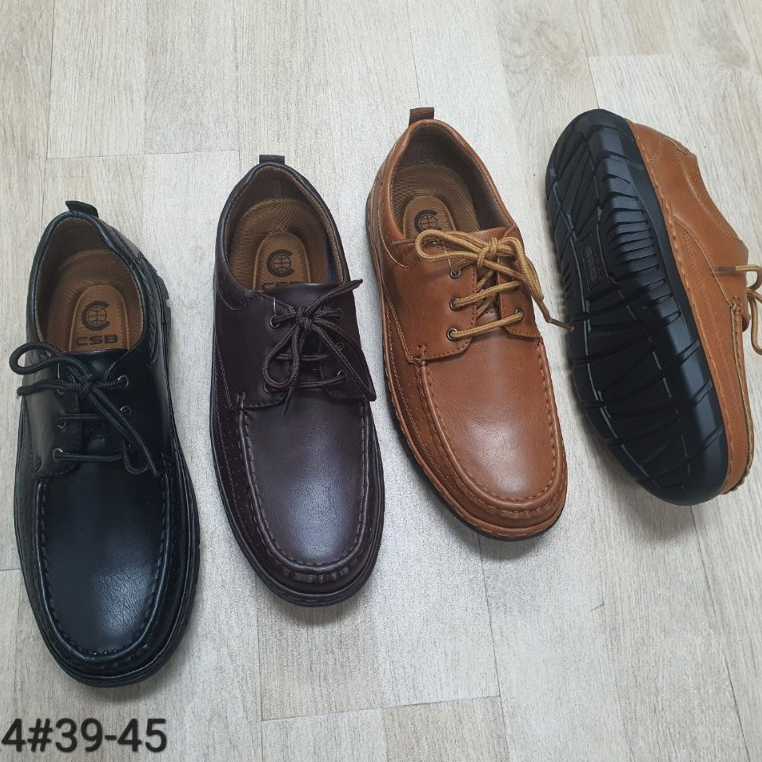 CM024รองเท้าหนังผูกเชือกผู้ชายมี3สีแทน(น้ำตาลอ่อน)น้ำตาลดำ