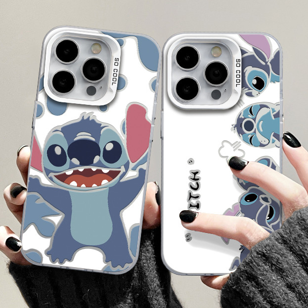 ❤️จัดส่งทันที❤️เคสไอโฟน11 12 13 14 15 16 17 Pro Max Lovely Stitch Silicone Case For iPhone 11,12,13,14,15,16PM
