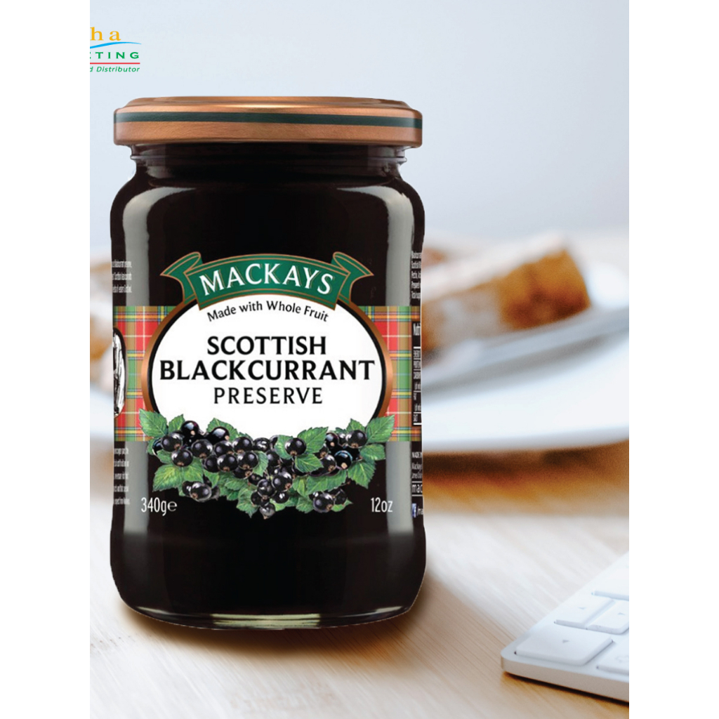 Scottish Blackcurrant Preserve แยมแบล็คเคอร์เรนท์ 340 กรัม