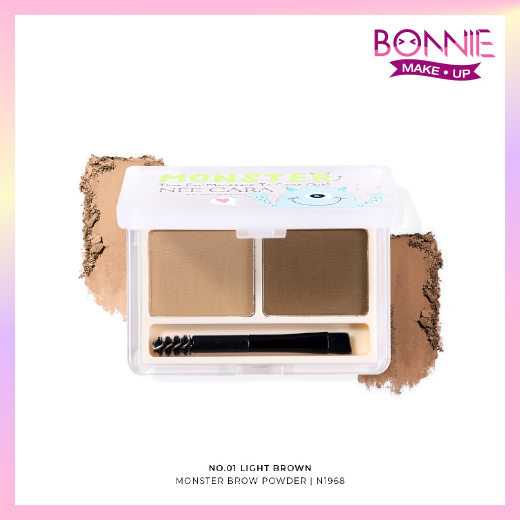 นีคาร่า N1968 พาเลตคิ้วมอนส์เตอร์ Monster Brow Powder