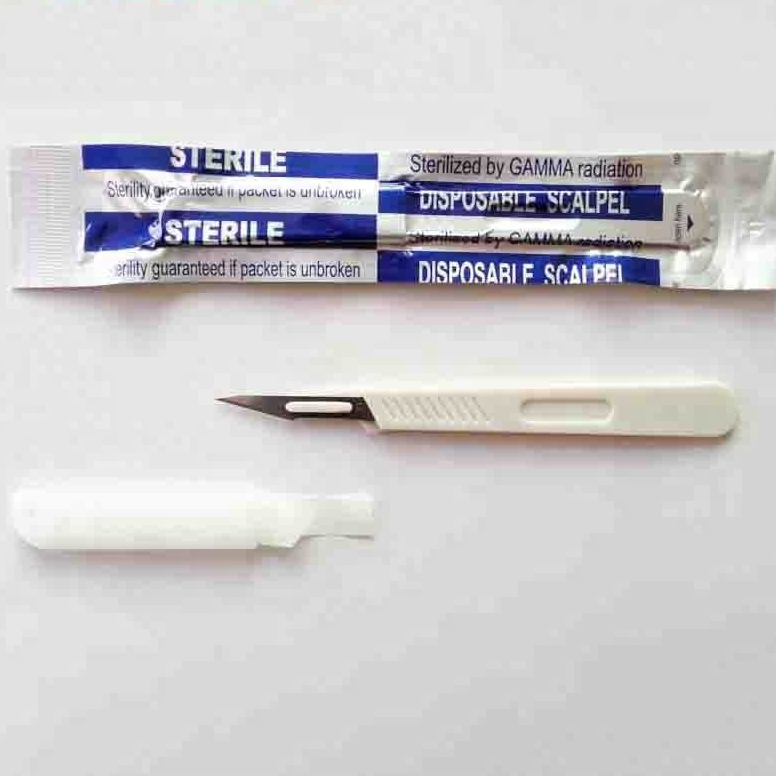 Disposable Scapel. Medical 11 high carbon steel blade