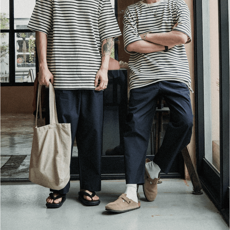 ASANOHA WAIDO PANTS กางเกงเอวสูงกระบอกใหญ่