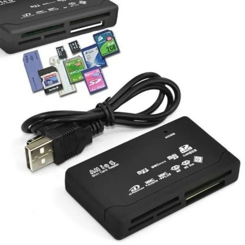 USB All In One Reader สำหรับภายนอก USB Mini Micro SDHC SD XD MS CF TF M2 อ่านและถ่ายทอด Flash Memory Card Reader