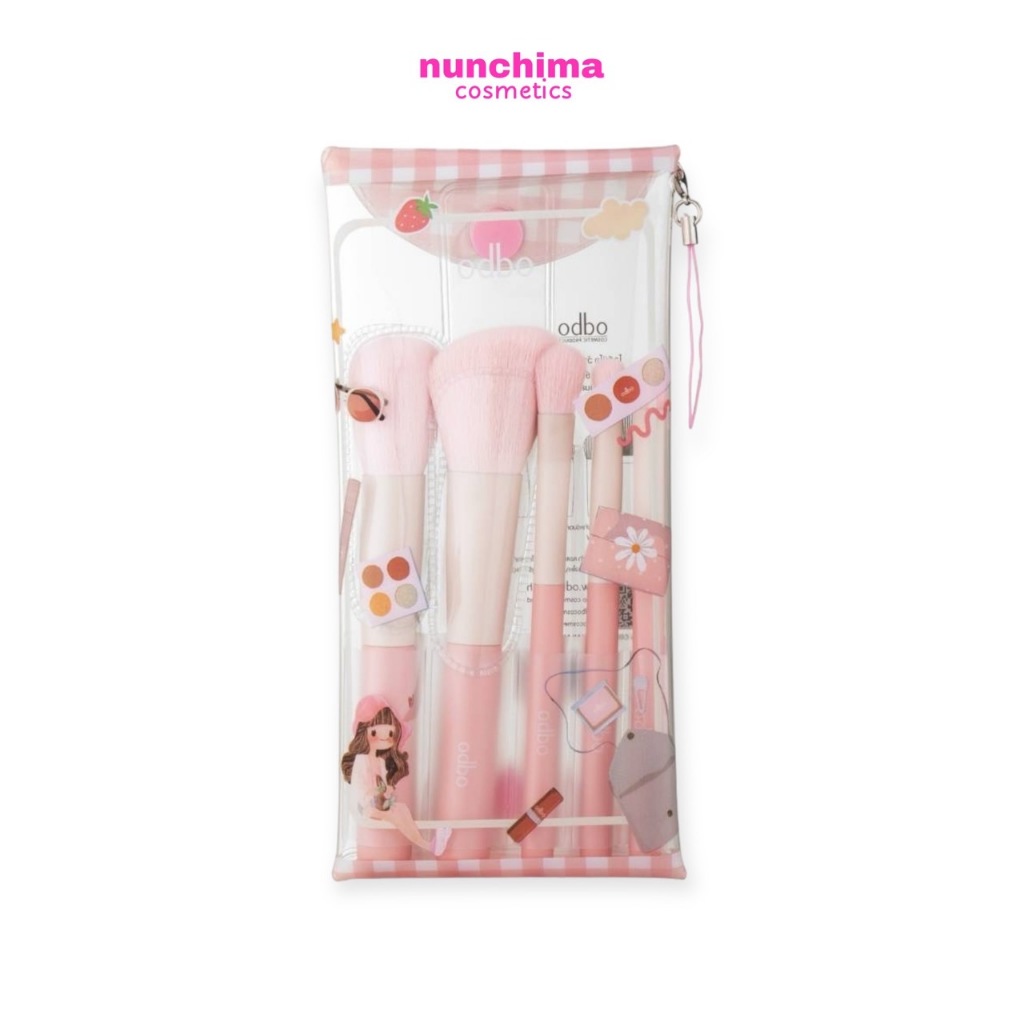 OD8060 ODBO Wow Beauty Set โอดีบีโอ ว้าว บิวตี้ เซ็ต แปรง 5 ชิ้น
