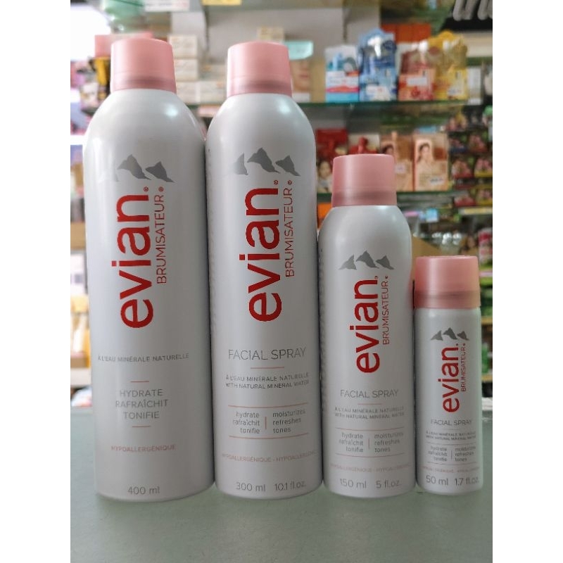 evian facial spray สเปรย์น้ำแร่ฉีดหน้า ของแท้100%