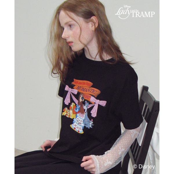Ronron Romantic Party Basic Fit T Shirt (Black, White Melange, Soft Pink)