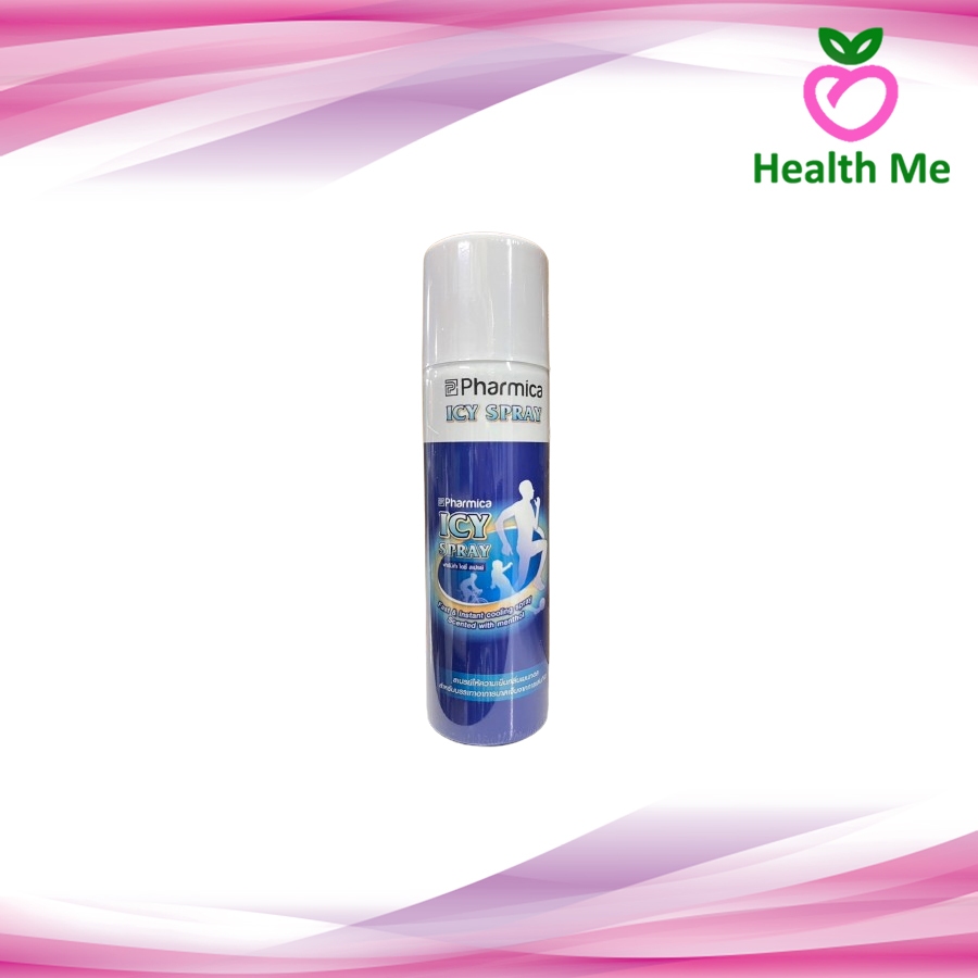 Pharmica Icy Spray ฟาร์มิก้า ไอซ์ สเปรย์ ขนาด 200 มล กลิ่นเมนทอล สเปรย์บรรเทาอาการบาดเจ็บ
