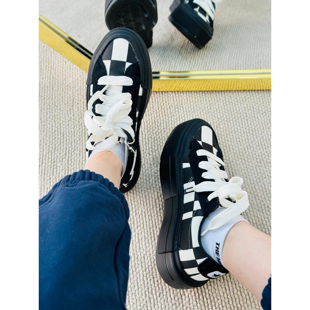 Converse รองเท้าผ้าใบ รองเท้าแฟชั่น UX Chuck Taylor All Star Cruise Flame Check OX A08790CUU4BKCM (3100)
