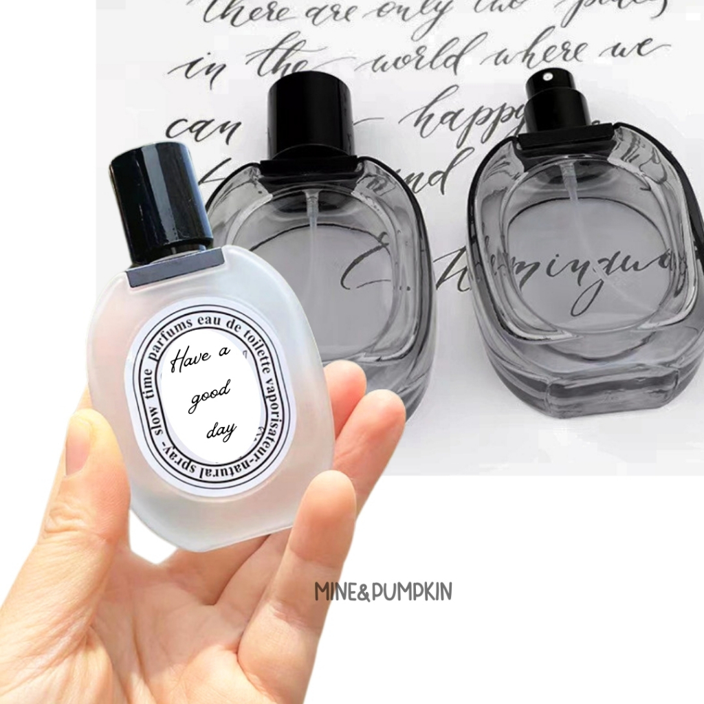 【M&P】ขวดแก้วเทาดำ /ขุ่น หัวสเปร์ย  ฝาอลูมิเนียม ขนาด 30 ml