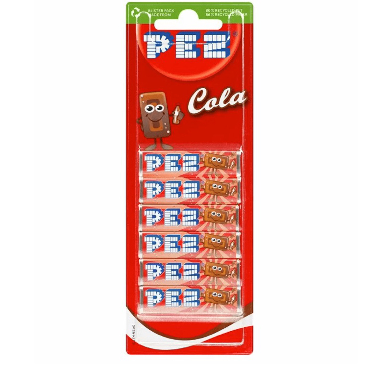 F/T/W Pez cola 6 ชิ้น เพซ โคล่า รีฟิล ลูกอมกลิ่นโคล่า ของแท้ พร้อมส่ง
