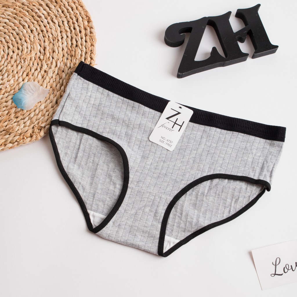 zh-forever.6737 กางเกงชั้นในไร้ตะเข็บ ผ้าฝ้าย กางเกงใน กางเกงในผู้หญิง กางเกงในไร้ขอบ Underwear - รูปที่ 3