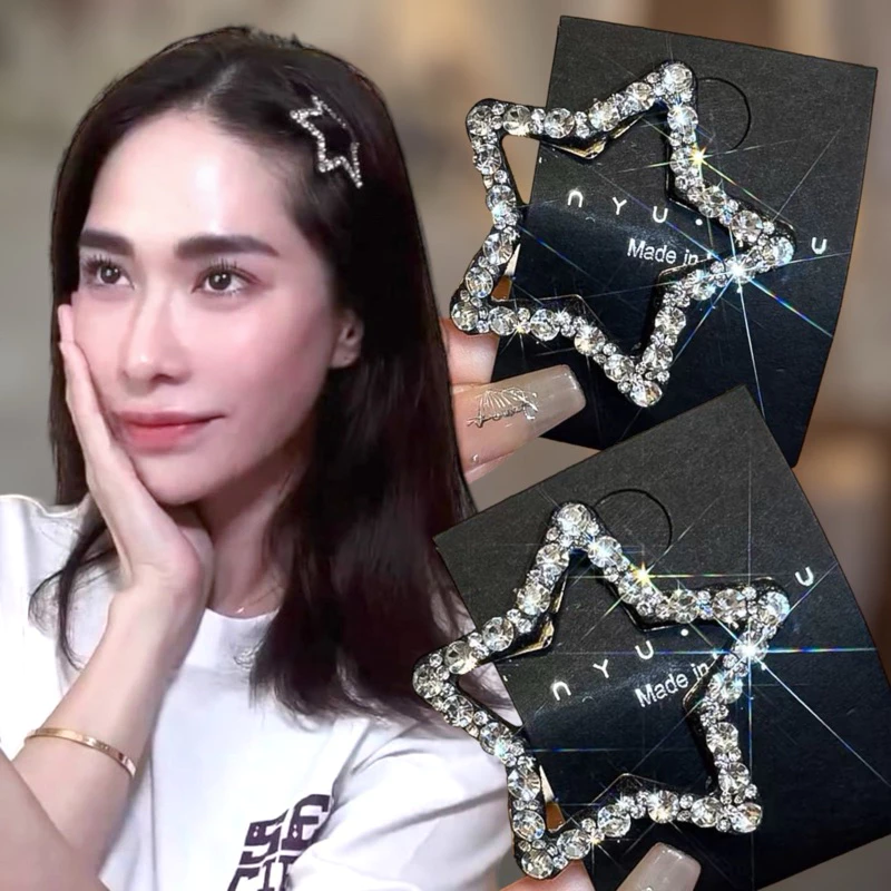 กิ๊บดาวติดผม ติดเพชรงานหรู สินค้าพร้อมส่งอยู่ที่ไทย ( ราคาต่อ 1 ชิ้น )