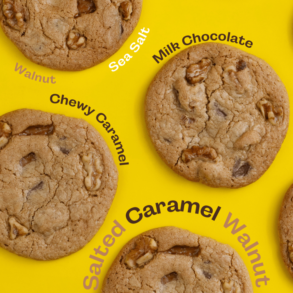 Mick’s Soft Cookies – Salted Caramel Walnut คุกกี้นิ่ม ซอฟคุกกี้ แมคคาเดเมีย Soft Cookie Macadamia