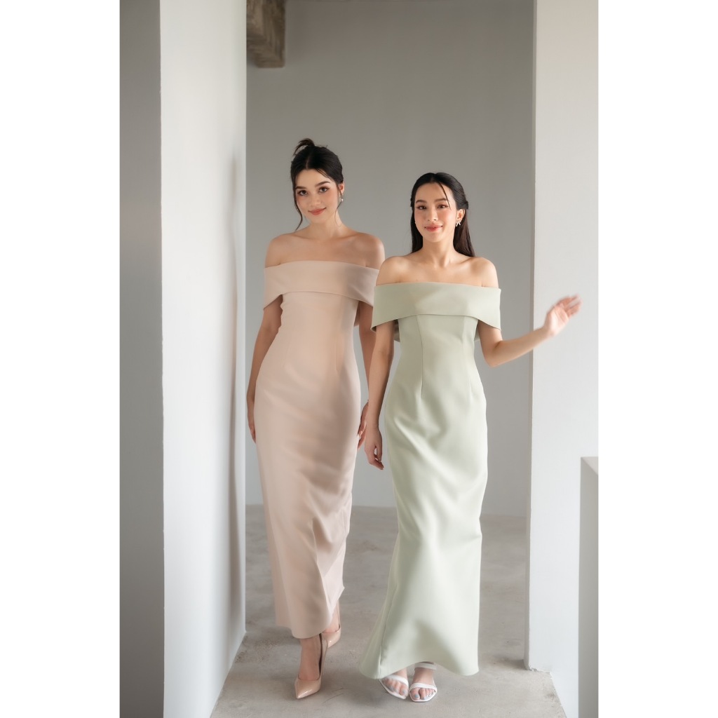 Firrr-Ploy dress-ชุดใส่เที่ยว ชุดออกงาน เดรสออกงาน ชุดเพื่อนเจ้าสาว รูปที่ 6