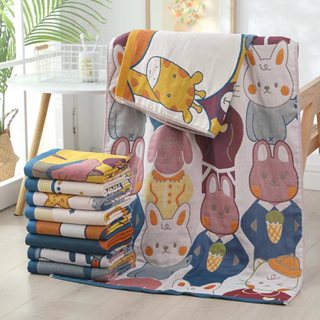 ผ้าเช็ดตัวสาลูผืนใหญ่จั้มโบ้ ขนาด 80*160 cm. เนื้อผ้า cotton…