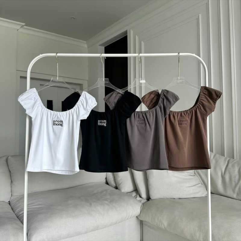 ใช้โค้ด30% ลดเหลือ 176.-!! พร้อมส่ง | Puffed sleeve shirt PROMTHONG