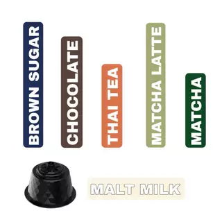 Macha/Thai Tea/Chocolate / Malt Milk สำหรับเครื่อง Dolce Gusto จำนวน 10 แคปซูล