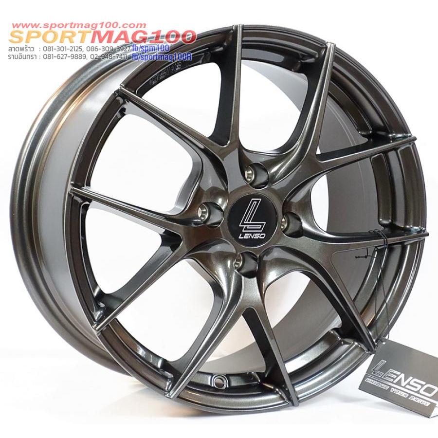 ล้อแม็กซ์ Lenso JAD Jager DYNA สีไฮเปอร์ดาร์ค 7-16นิ้ว 4รู100 ET35 [21393]