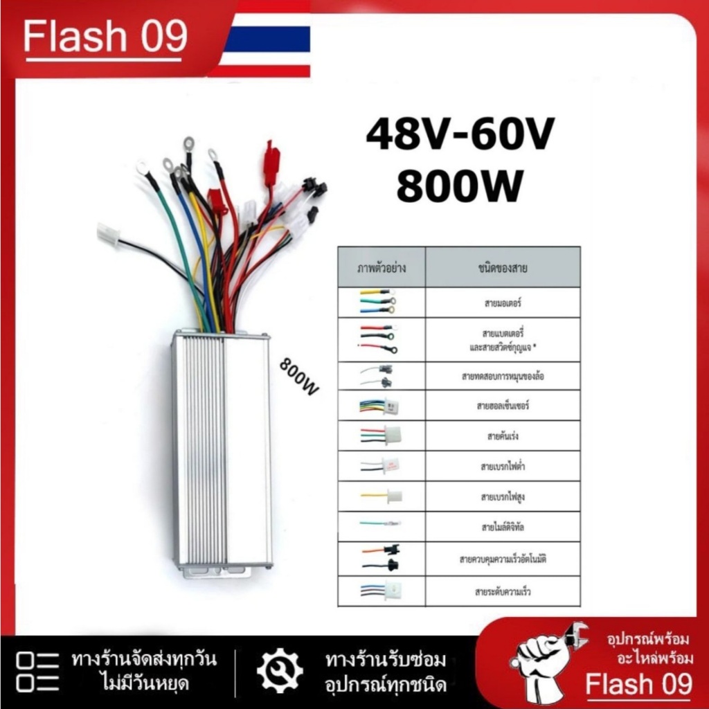 กล่องรถไฟฟ้า (48-64V) 800W พร้อมคู่มือ // T